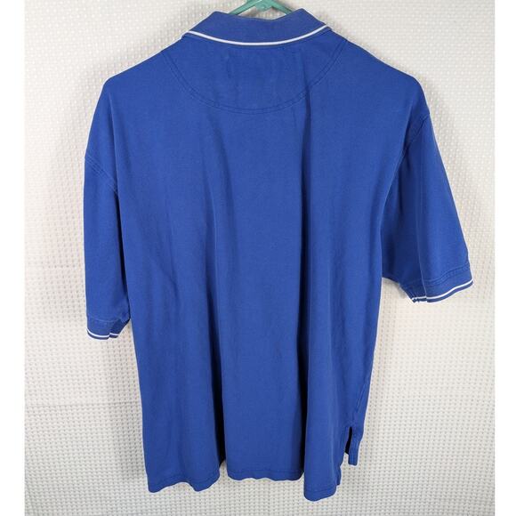 NASCAR Pro Celebrity Polo Shirt Large Blue Embroidered Logo Short Sleeve Mens - Picture 5 of 5
